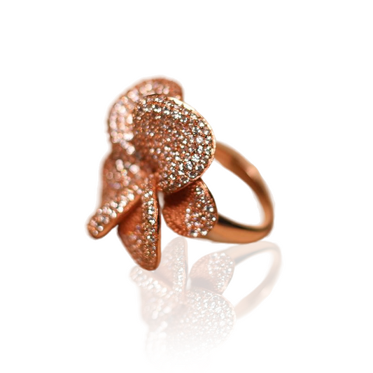 Bague Wild flower 22 grs Or 18k  6cts dvvs1